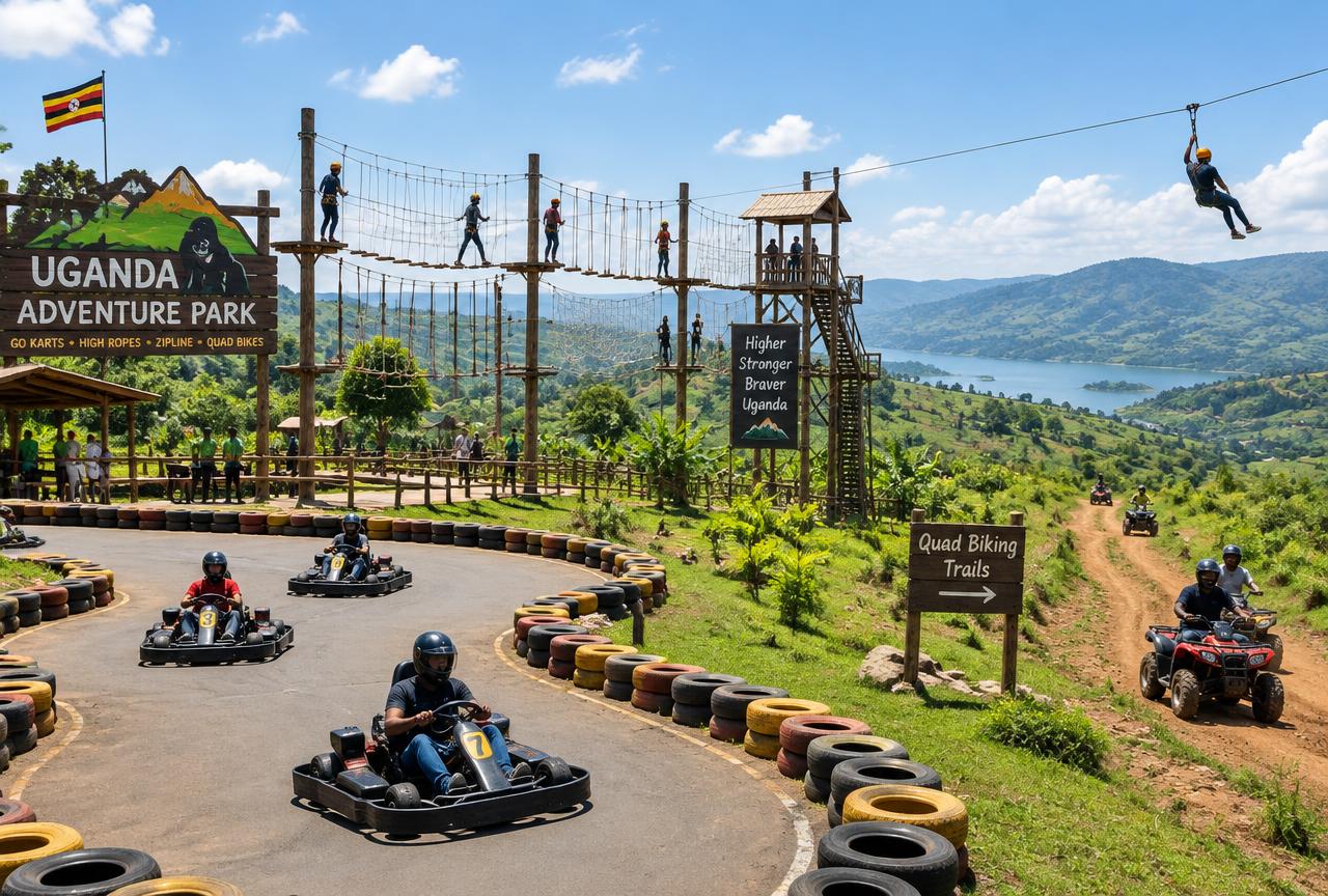 Adventure park with go-karts, ropes course and quad bikes